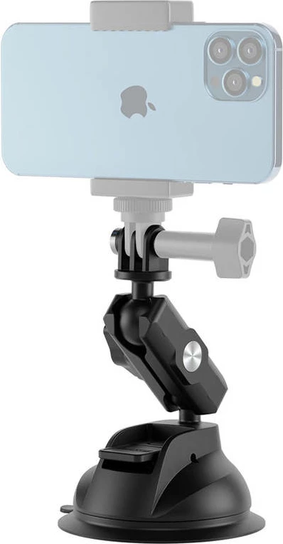 Univerzalni nosilec s sesalno skodelico Telesin TE-SUC-012, črn