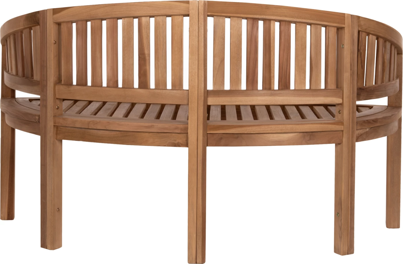 Klop za 2 osebi CAPO FH9538 iz tikovine v naravni barvi 121X59X86Hcm