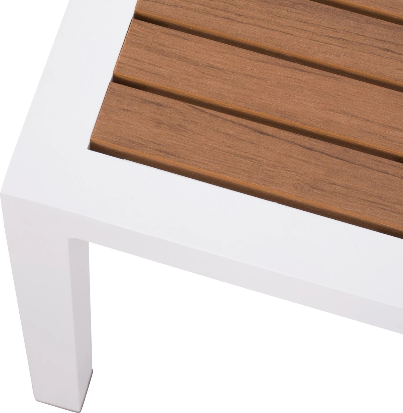 Aluminijasta miza FH5403.01 bela s Polywood 45Χ45Χ45,5