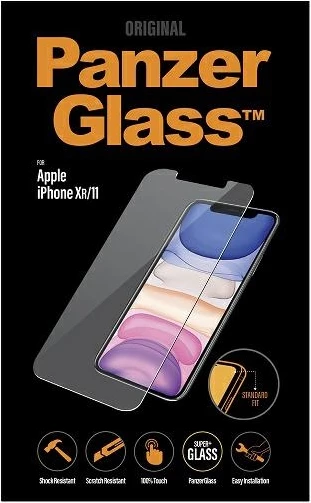 Zaščitno steklo PanzerGlass Standard Super+ za iPhone XR/11, prozorno