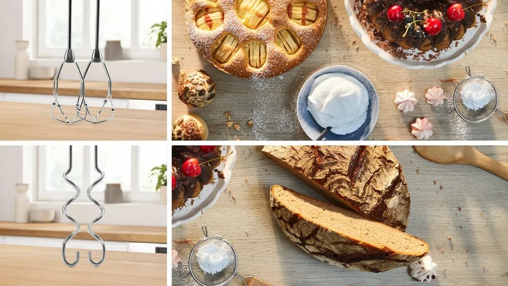 Ročni mešalnik Bosch MFQ49300, 850 W, bel/siv