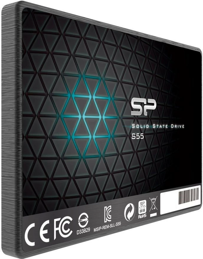 SSD 240 GB, 2,5'' SATA III, 7 mm, črn Silicon Power S55