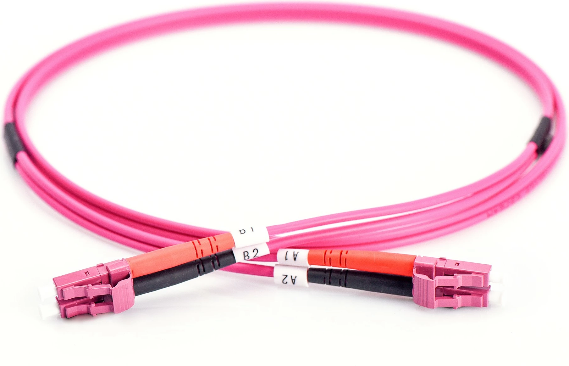 Multimodni optični kabel Digitus Fiber Optic Patchcord, OM4, LC/LC, 3 m, vijoličen