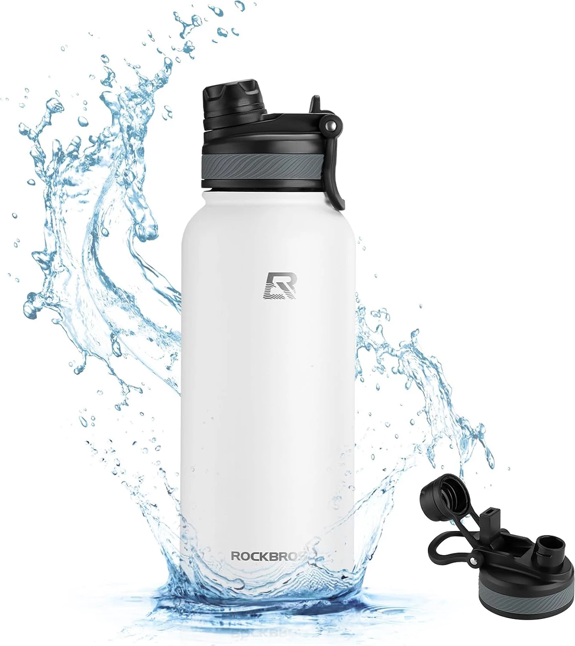 Termo steklenica Rockbros 35210029005 za kolo, 550 ml, bela