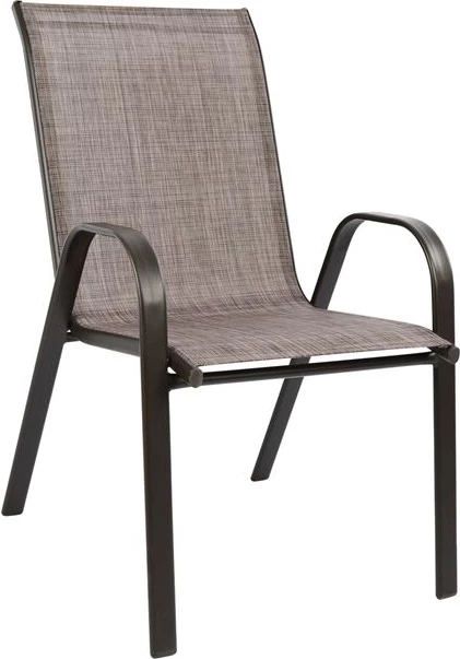 Komplet jedilne mize 7 kosov miza & 6 Leon s tekstilom rjave barve FH5206.02
