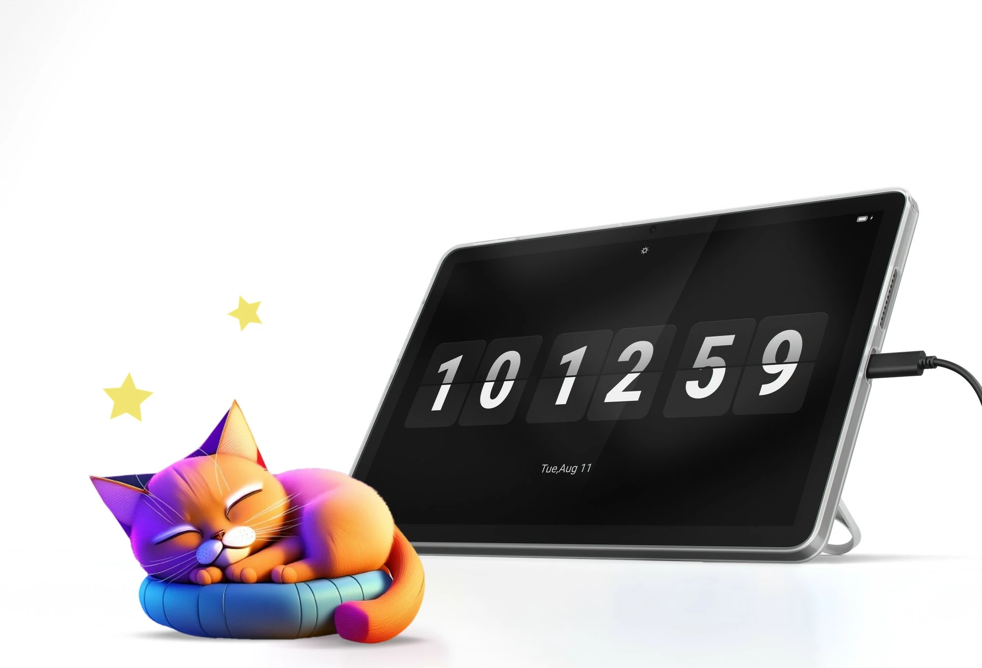 Tablet z 64 GB s ovitkom, črn — Lenovo