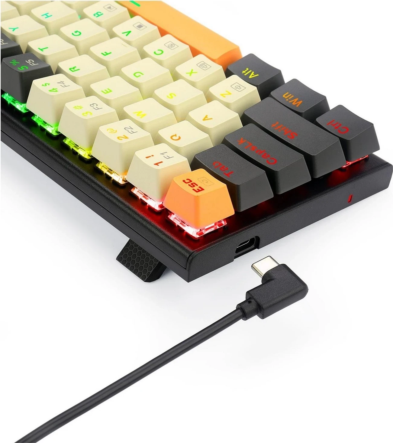 Mehanska tipkovnica Ryze Redragon K633CGO-RGB, 61 tipka, rjava