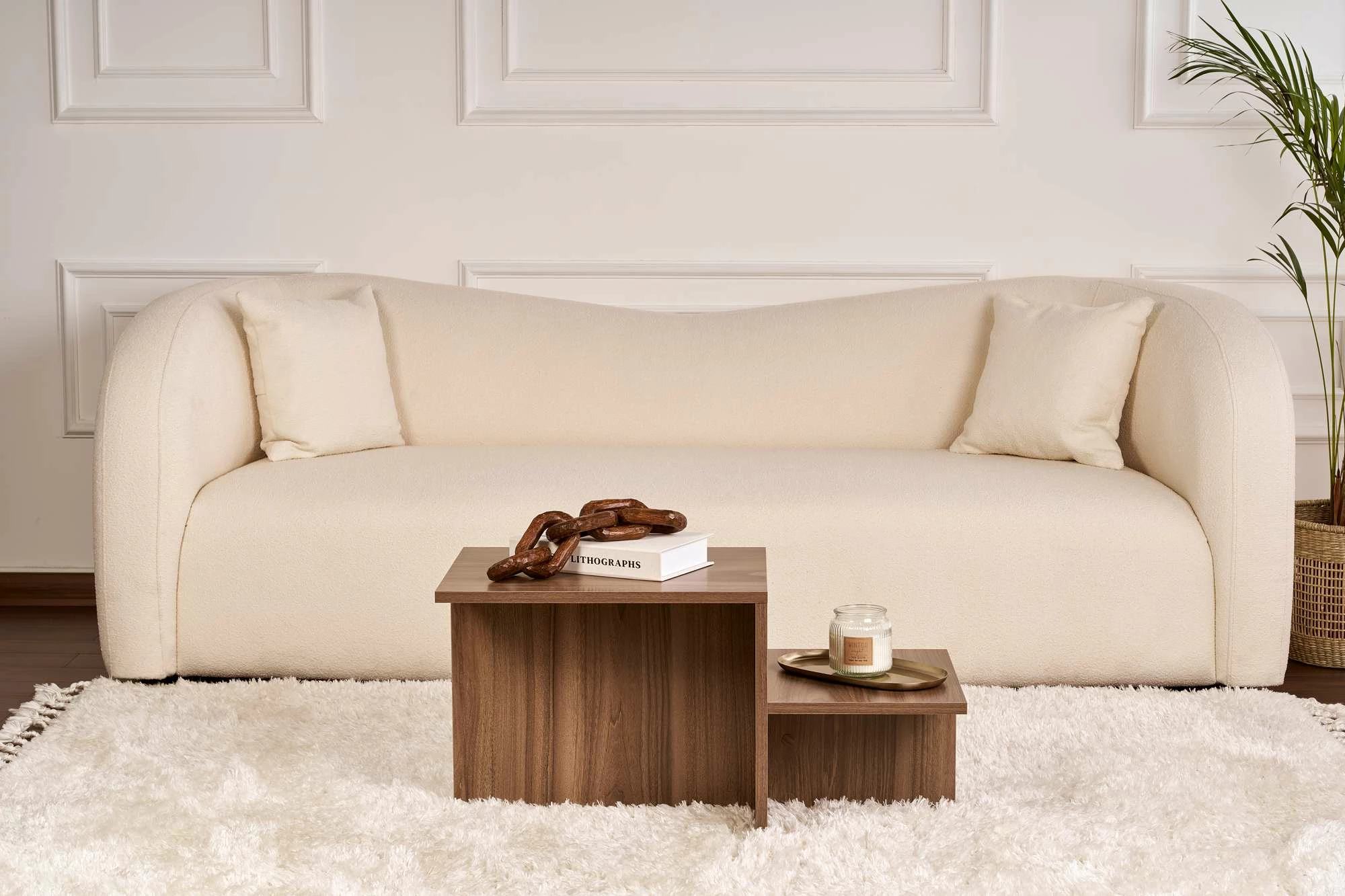 Kavna mizica Nordure Harmony, oreh