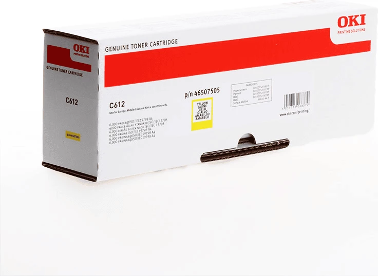 Toner kartuša OKI 46507505, zmogljivost 6000 strani, rumena