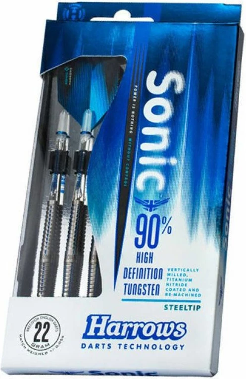 Superge za pikado Harrows Sonic, modro-srebrne