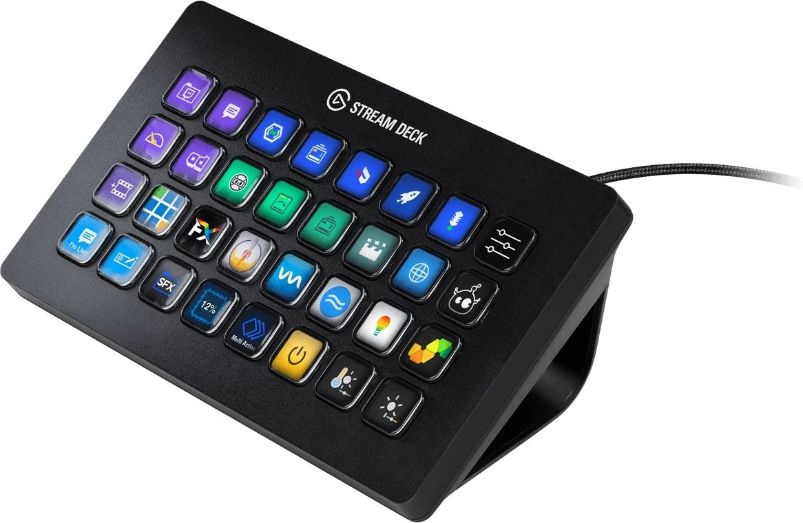 Konzola za upravljanje, 32 LCD tipke, Elgato Stream Deck XL, črna