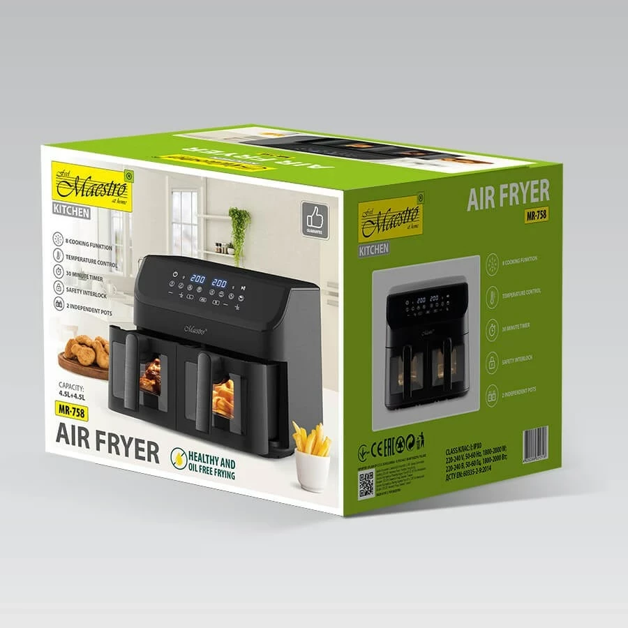 Friteza na vroč zrak Maestro MR-758, črna