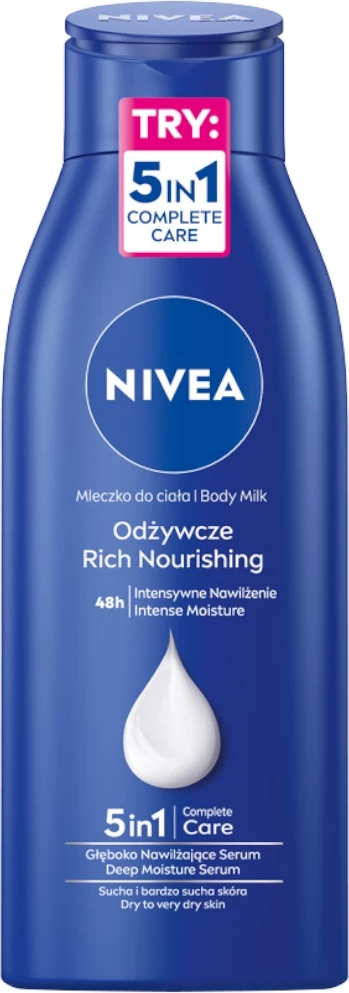 Mleko za telo Rich Nourishing Nivea, 400 ml, za ženske