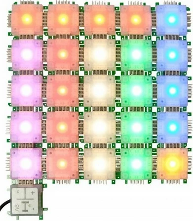 Set LED luči 7 barv, modra, zelena, oranžna, rdeča, topla bela, rumena ALLNET BrickRknowledge
