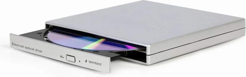 Zunanji DVD±RW Gembird DVD-USB-021-SV, USB 2.0, srebrn