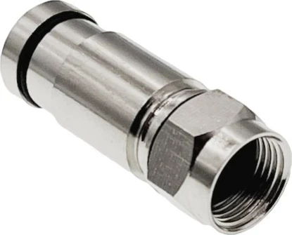 Kompresijski F-konektor za RG6 A-LAN WTR455, 75 Ω, srebrn