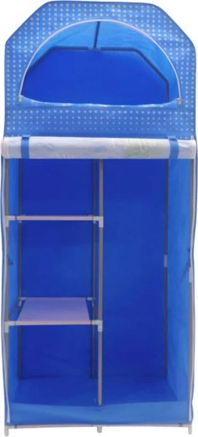 Tkaninska garderoba FH250.05 modra 70Χ43Χ157