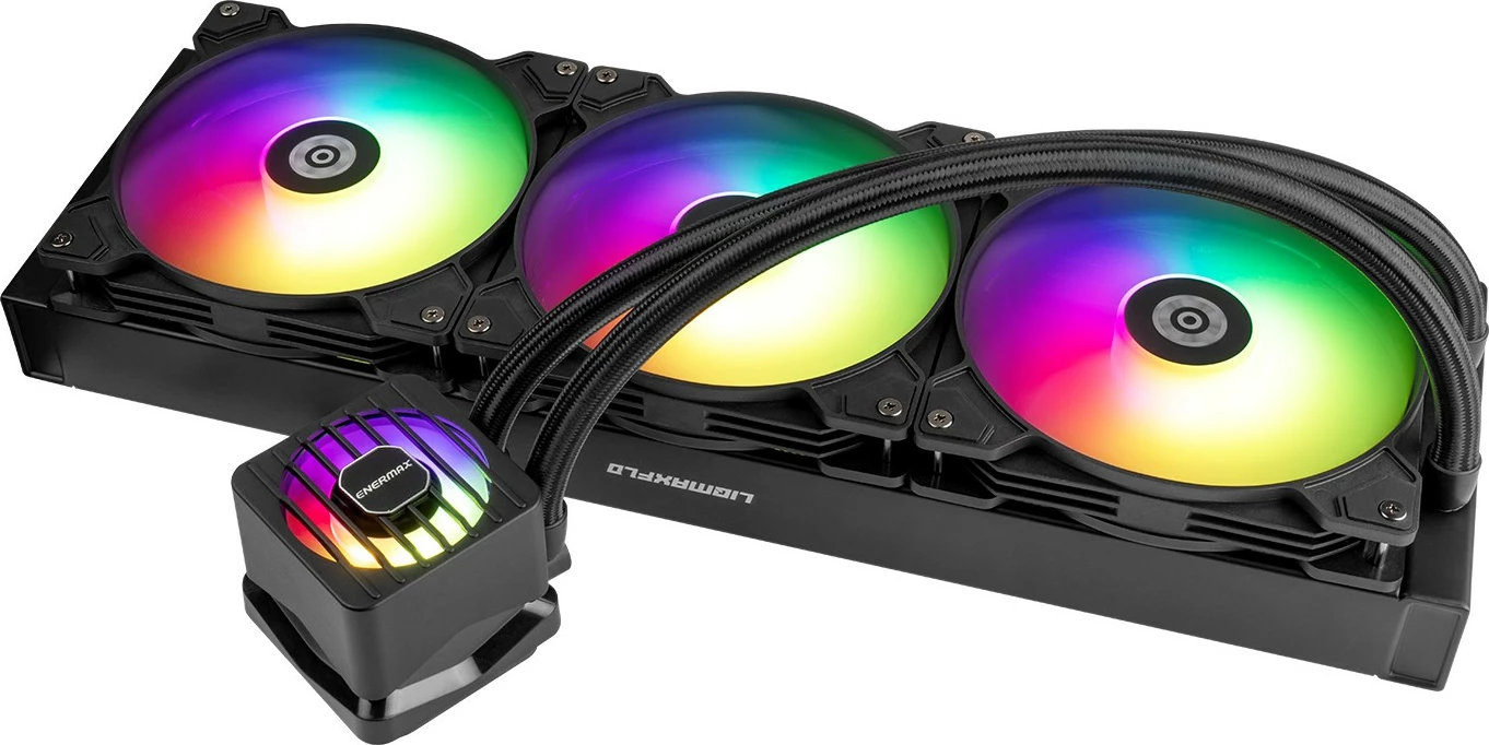 Vodna hladilna naprava, 420 mm, RGB, črna Enermax LIQMAXFLO ELC-LMF420T-ARGB