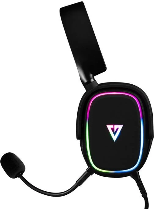 Gaming slušalke z mikrofonom, USB, črne, LED, MODECOM MC-899 PROMETHEUS