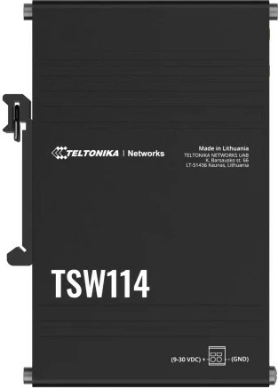 Gigabit Ethernet nepregledni preklopnik Teltonika TSW114000000, 5x RJ-45, črn