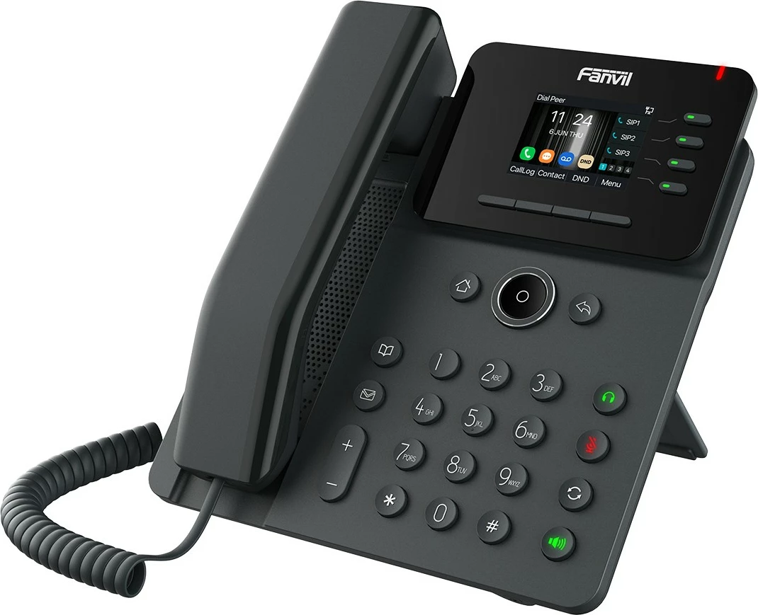 IP telefon, Fanvil V61G, 4 linije, črn