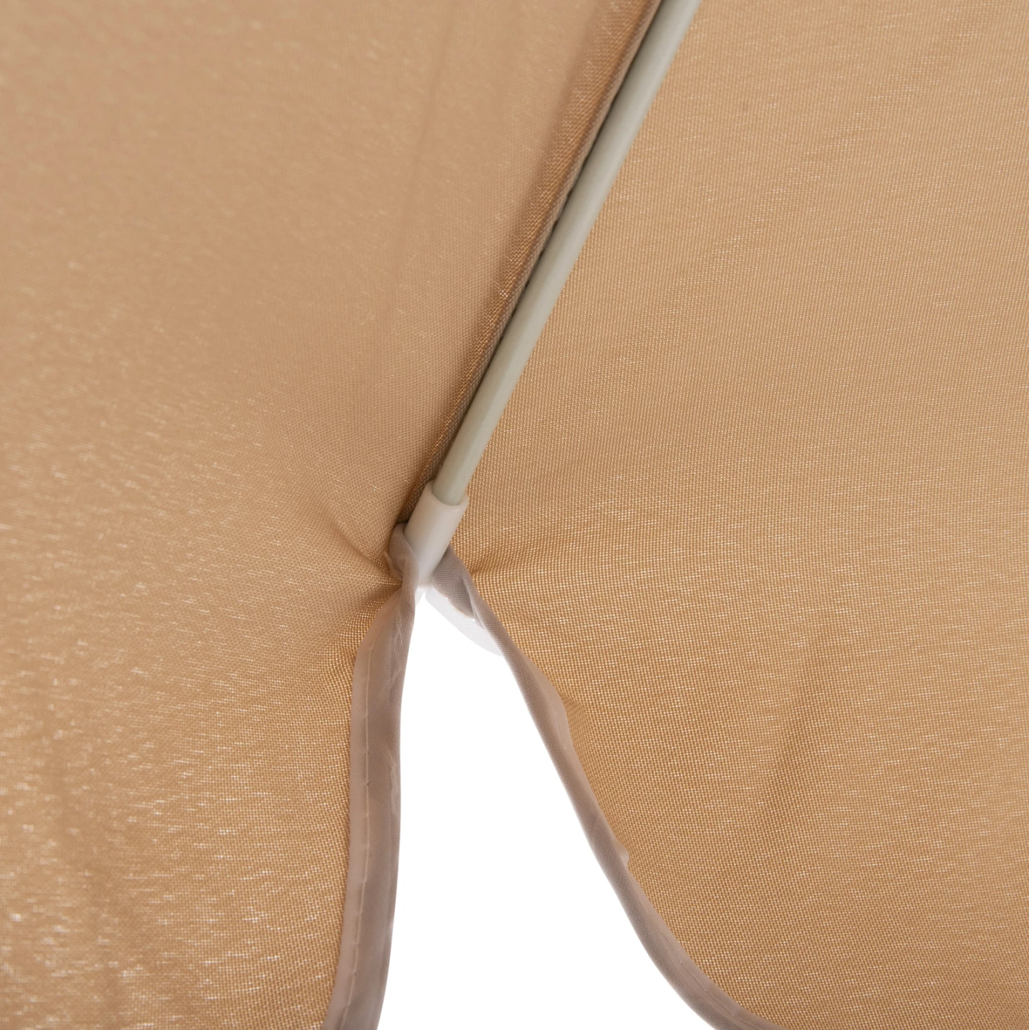 Plažni senčnik, 2,00 m, 8 palic iz steklenih vlaken, moka — belo steblo FH6015.04