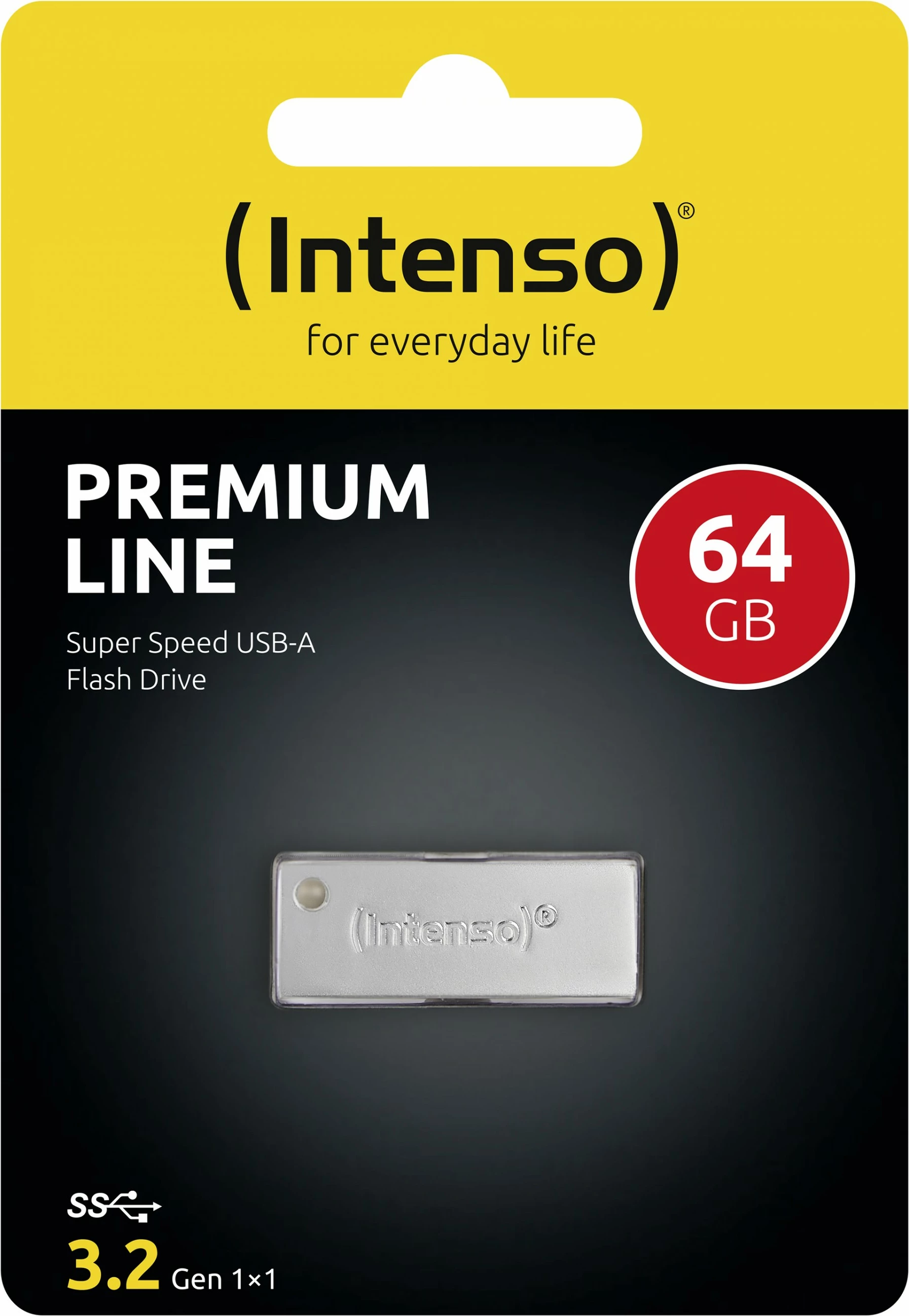 USB ključek 32 GB, USB 3.2, srebrn — Intenso Premium Line