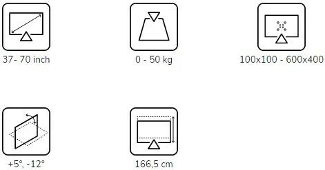 Stojalo za monitor na kolesih, Neomounts FL50-540BL1, za zaslone 37–70" , črno