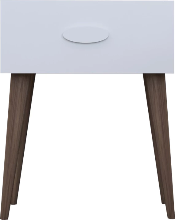 Nočna omarica Laber, melamin bela, 45x30x57,5 cm