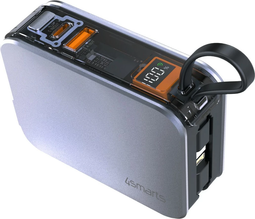 Power bank 4smarts 541287, 10.000 mAh, srebrn