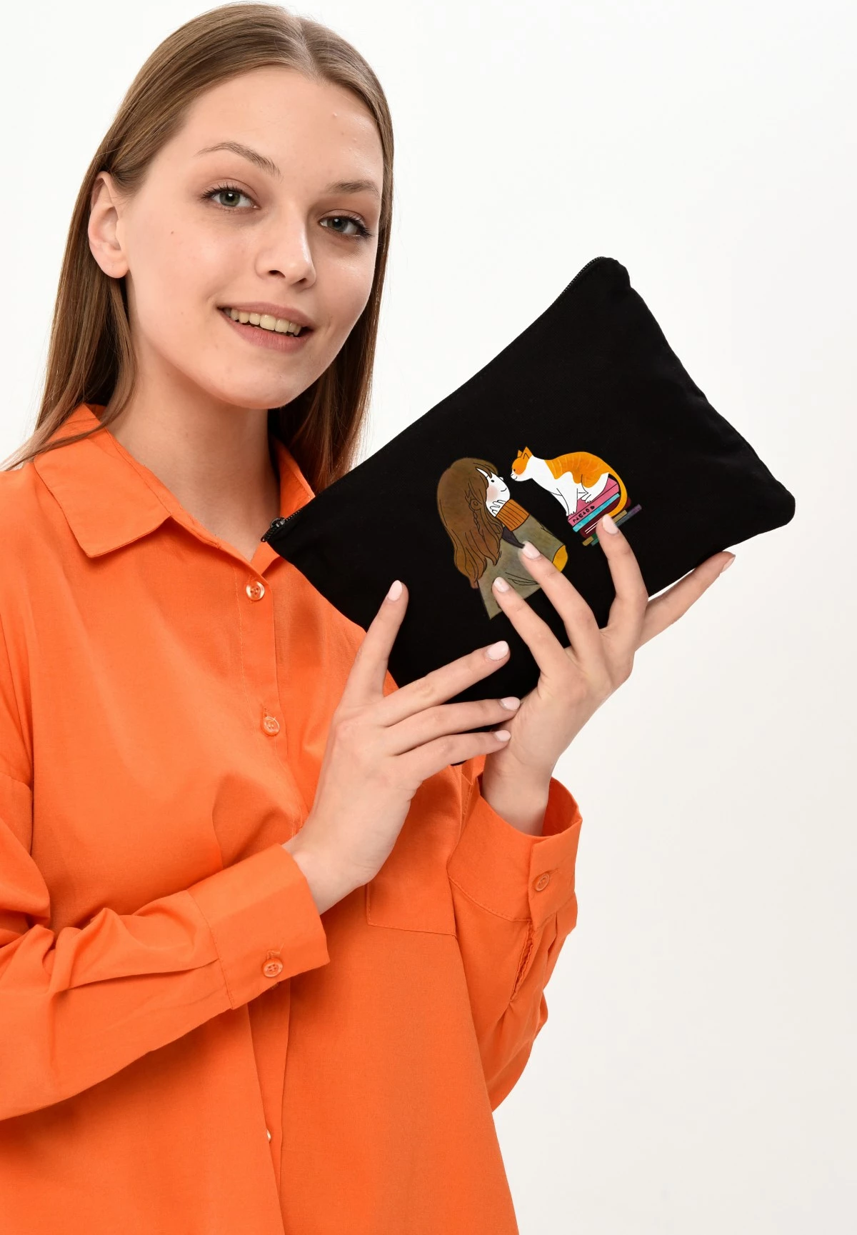 Toaletna torbica za make-up, Zoozie Bags, črna, 25 x 18 cm