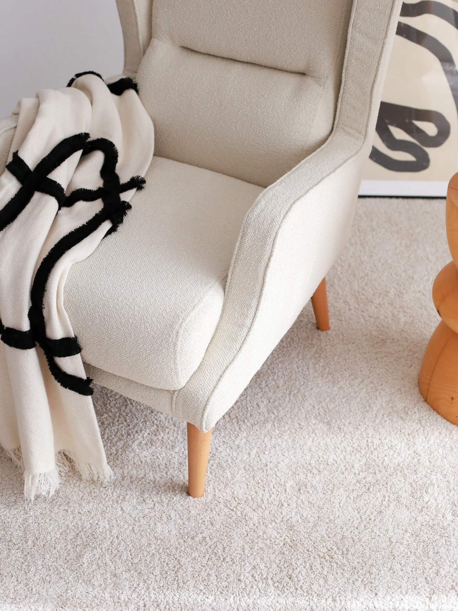 Fotelj z nasloni za roke, Atelier del Sofa, krem