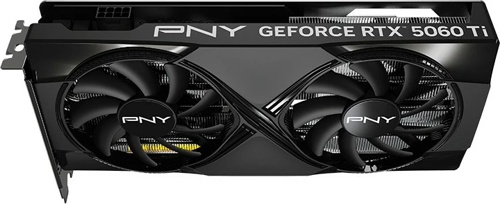 Grafična kartica PNY GeForce RTX 5060 Ti VERTO OC, 16 GB GDDR7, 2 ventilatorja, črna