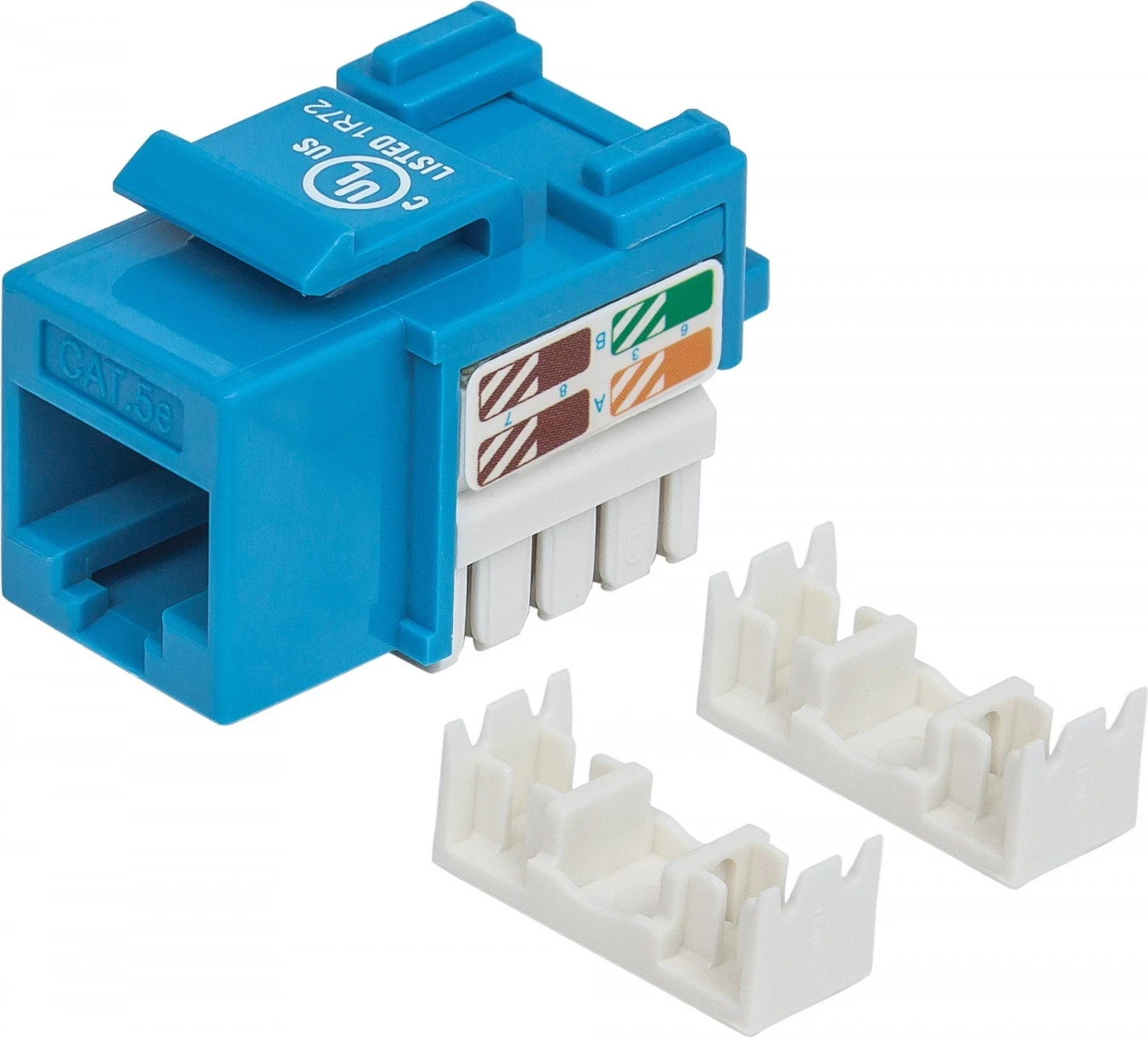 Adapter keystone RJ45 UTP Cat5e, moder — Intellinet