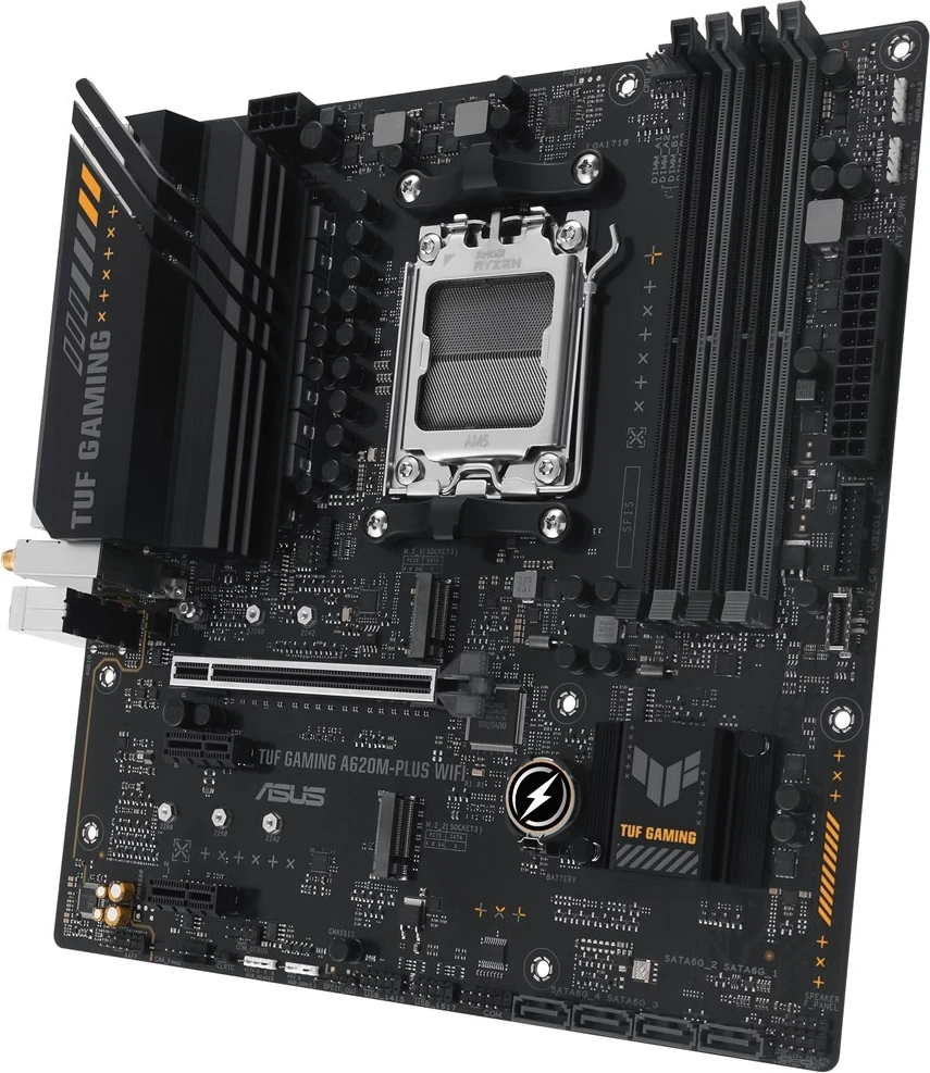 Plošča matična ASUS TUF GAMING A620M-PLUS WIFI, AMD A620, Socket AM5, micro ATX
