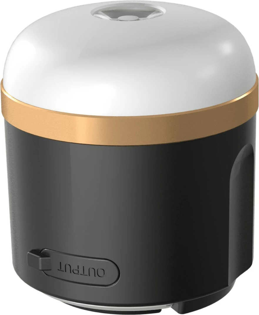 Kampirna svetilka EcoFlow SCLI-B, baterija, 400 lm, črna, zlata, bela