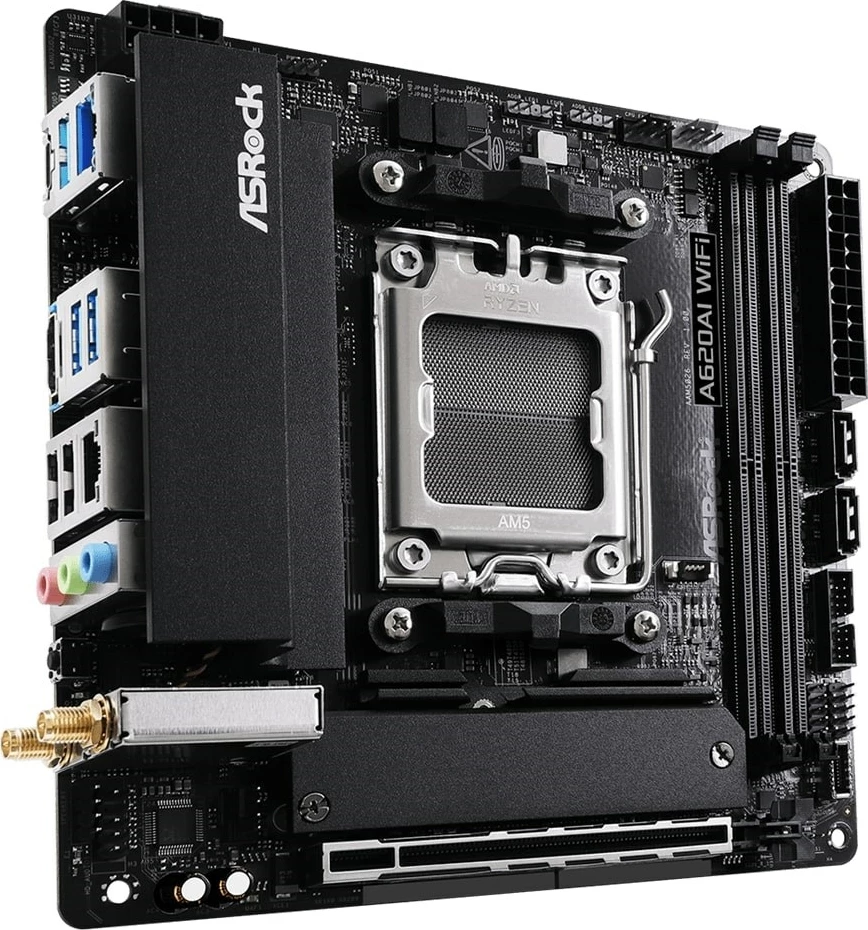 Matična plošča Asrock A620AI WiFi, mini-ITX, Socket AM5, WiFi 6E