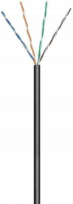 Omrežni kabel CAT 5e U/UTP, 100 m, črn - Techly