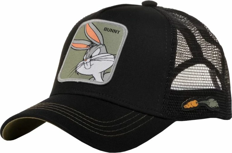 Trucker kapa Capslab Bunny Looney Tunes, črna
