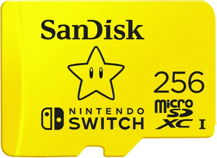 Kartica microSDXC 256 GB, za Nintendo Switch, rumena — Sandisk