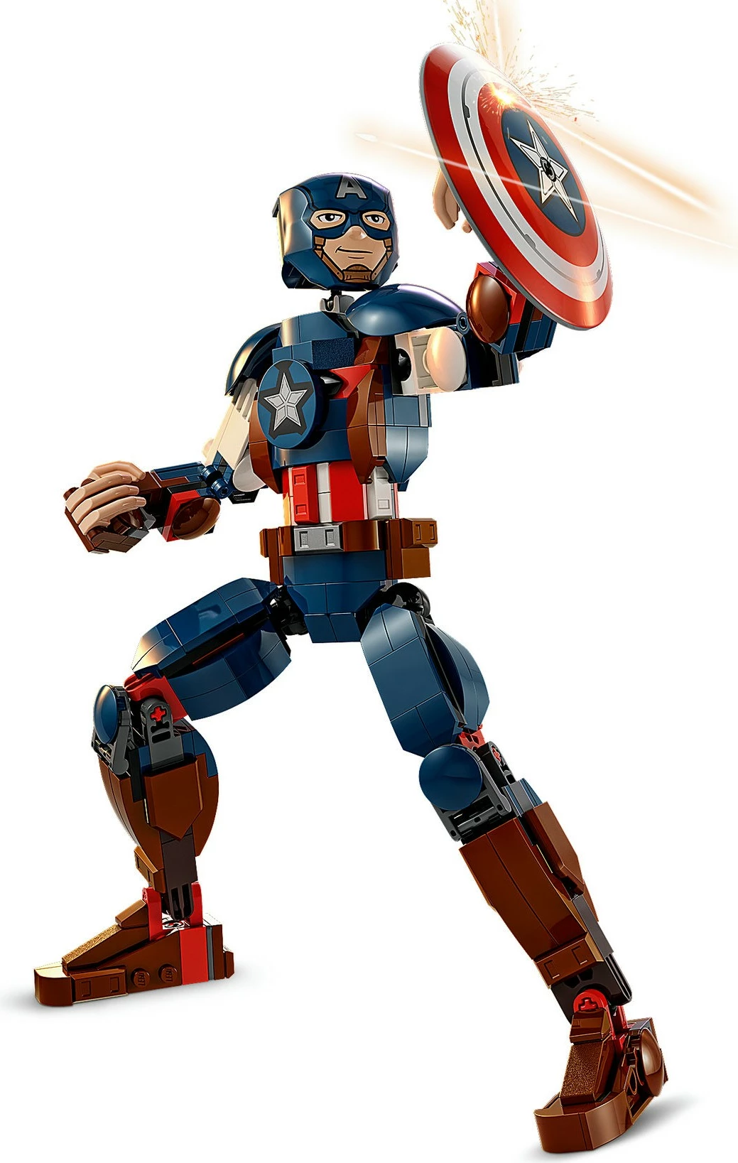 Figura Captain America iz seta LEGO Marvel Super Heroes, 310 kosov, večbarvno