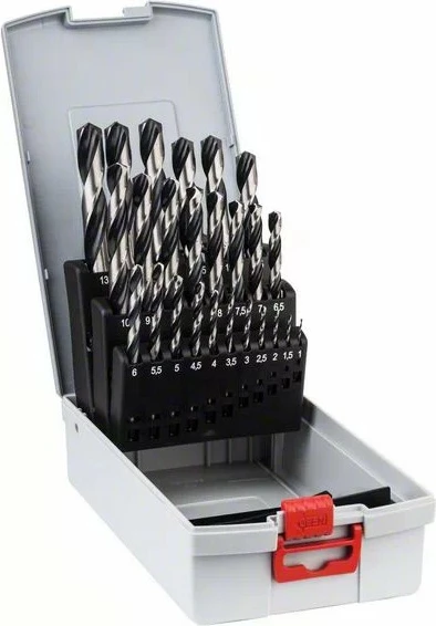 Set svedrov za kovino 25-delni, Bosch Pro Box HSS PointTeQ, s škatlo