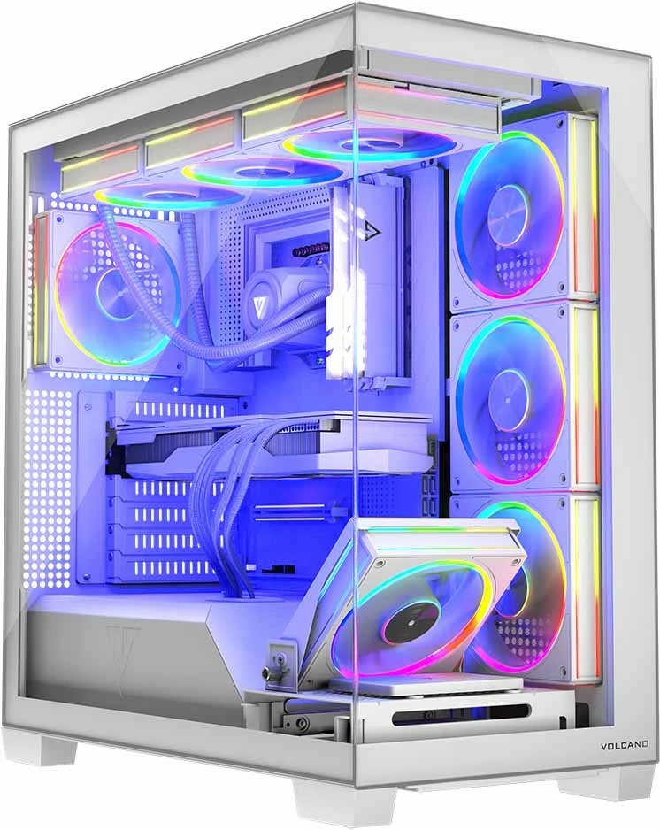 Računalniško ohišje, midi ohišje MODECOM Volcano Stellar 8F ARGB 20, belo