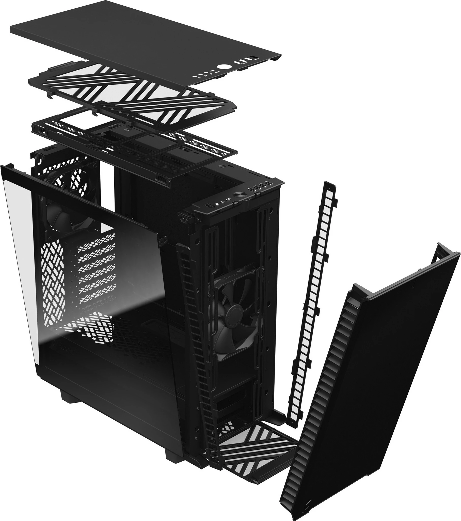 Kompakt ohišje Fractal Design Define 7 Compact, Midi Tower, ATX, micro ATX, Micro-ITX, črno