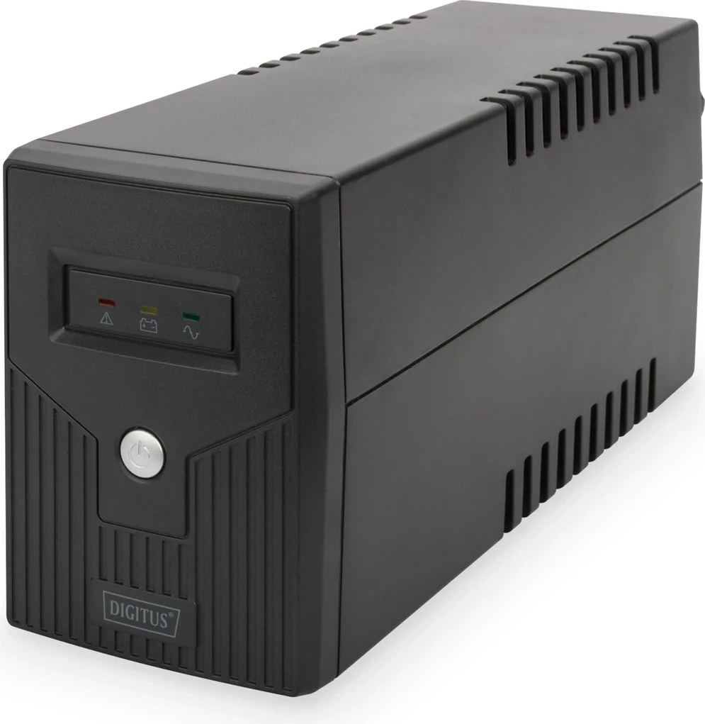 Neprekinjeno napajanje 600 VA/360 W, 2 AC izhoda, DIGITUS DN-170063-B, črno