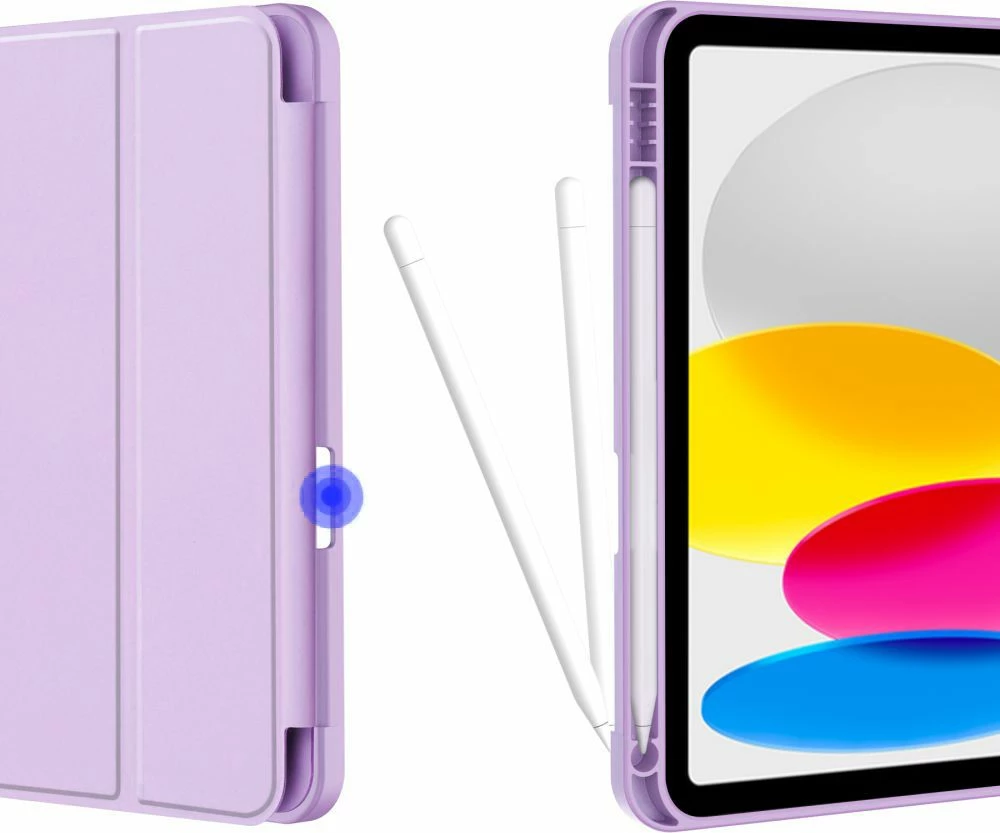 Ovitek za iPad 10.9" (2022) — Tech-Protect SC Pen, silikon, vijoličen