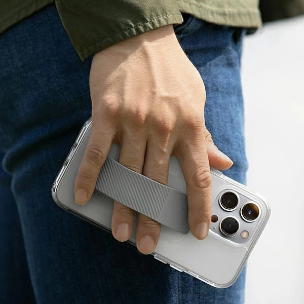 Prozoren ovitek za iPhone 14 Plus UNIQ Heldro Mount