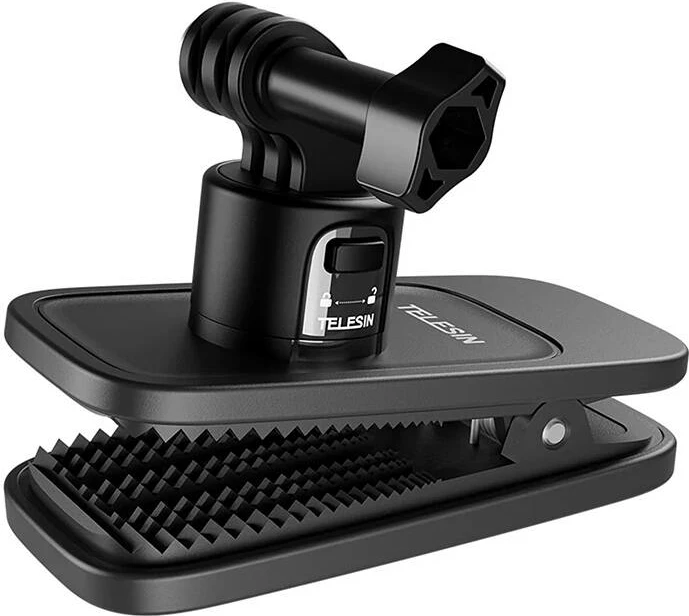 Nosilec za hrbet za športne kamere, Telesin S2-JFM-01, magneten, črn