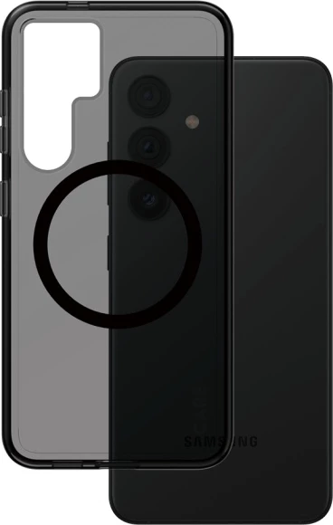 Ovitek za telefon PanzerGlass CARE Flagship QI za Samsung Galaxy S24, črn