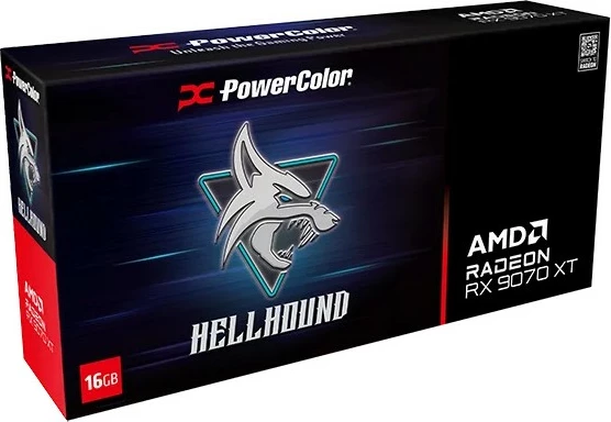 Grafična kartica PowerColor Hellhound Radeon RX 9070 XT, 16 GB GDDR6, PCI Express 5.0, črna